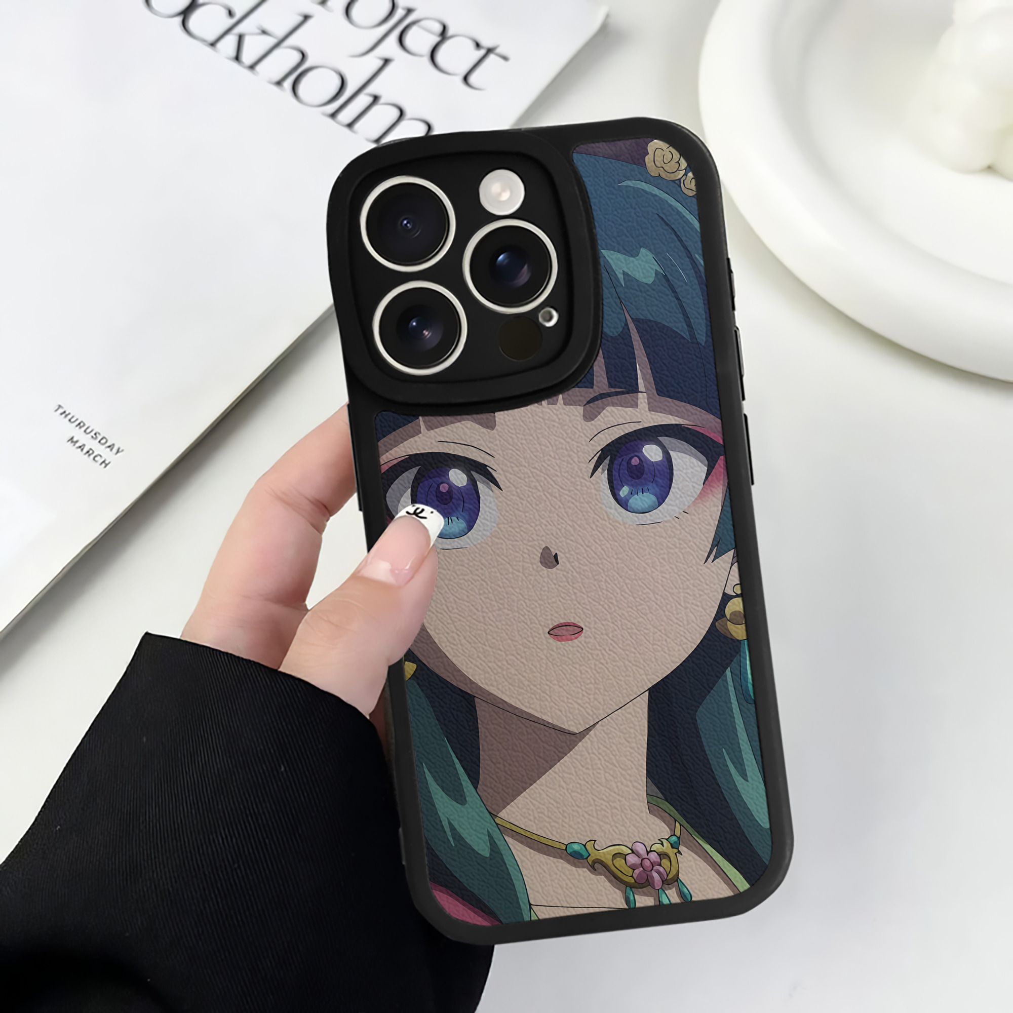 薬屋のひとりごと The Apothecary Diaries 【iPhone 16シリーズ対応】シリコンスマホケース（レザー調） 材質：シリコン